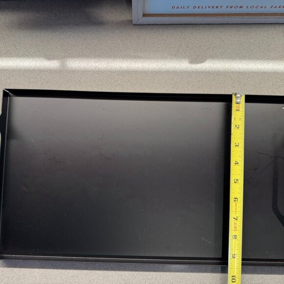 Matte Black Metal Tray – Carbon Steel – Modern Minimalist Serving & Styling Tray - Picture 8 of 8